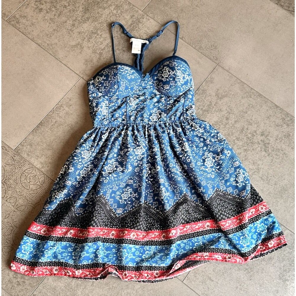 American Rag Strappy dress Crochet Racer back Size M Beach Summer baby doll